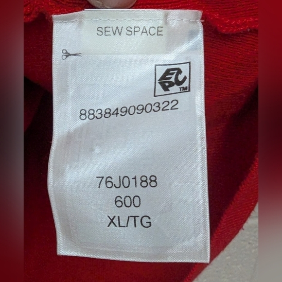 Tommy Hilfiger embroidered sweater red/navy/white size XL - Picture 7 of 11